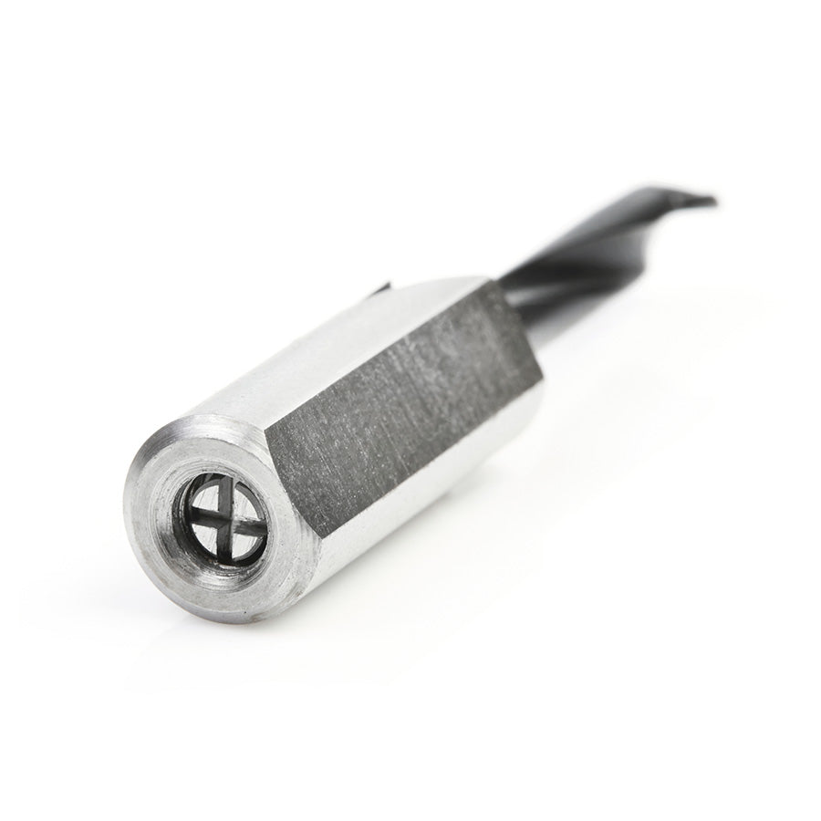 Amana Tool. Brad Bit for Automatic Machines - R/H x 57mm Long x 10mm Shank | 201052 