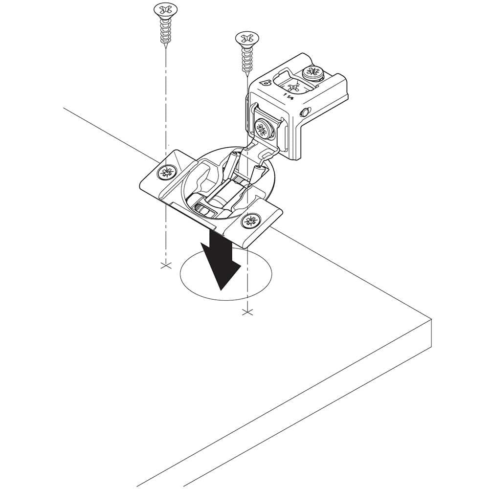 Compact BLUMOTION 38N Hinge | 1/2" Overlay (Screw On)