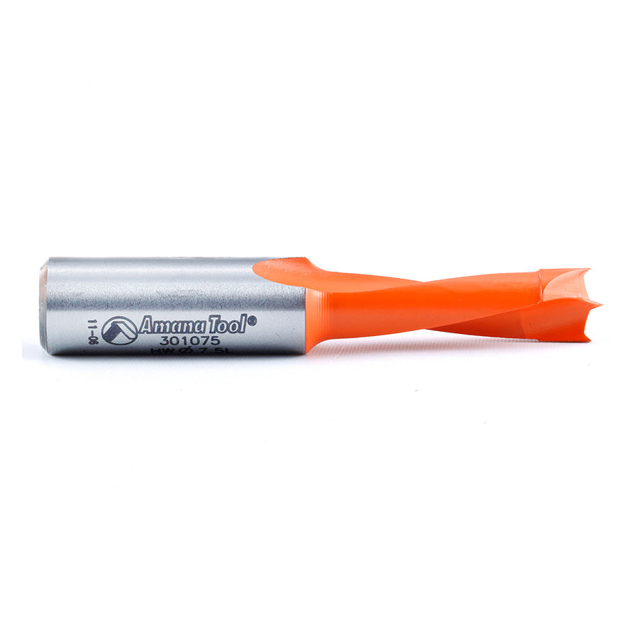 Amana Tool. Brad Bit for Automatic Machines - L/H x 57mm Long x 10mm Shank | 301075 