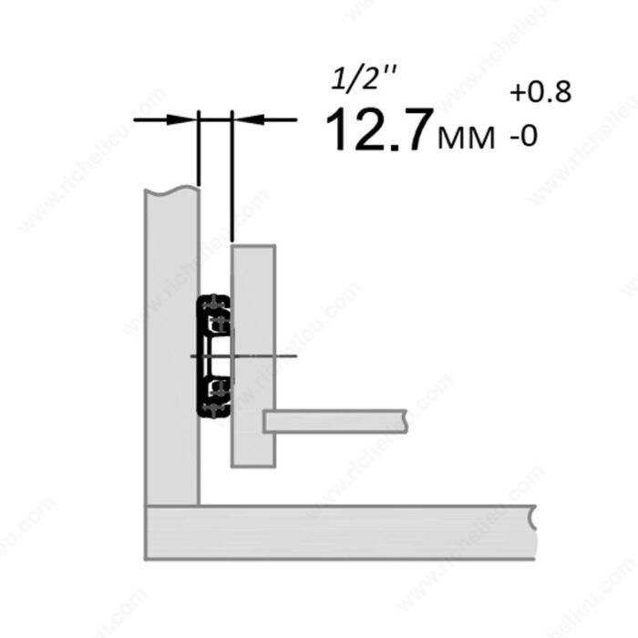 Full Extension Side Mount Drawer Slides - Self Close