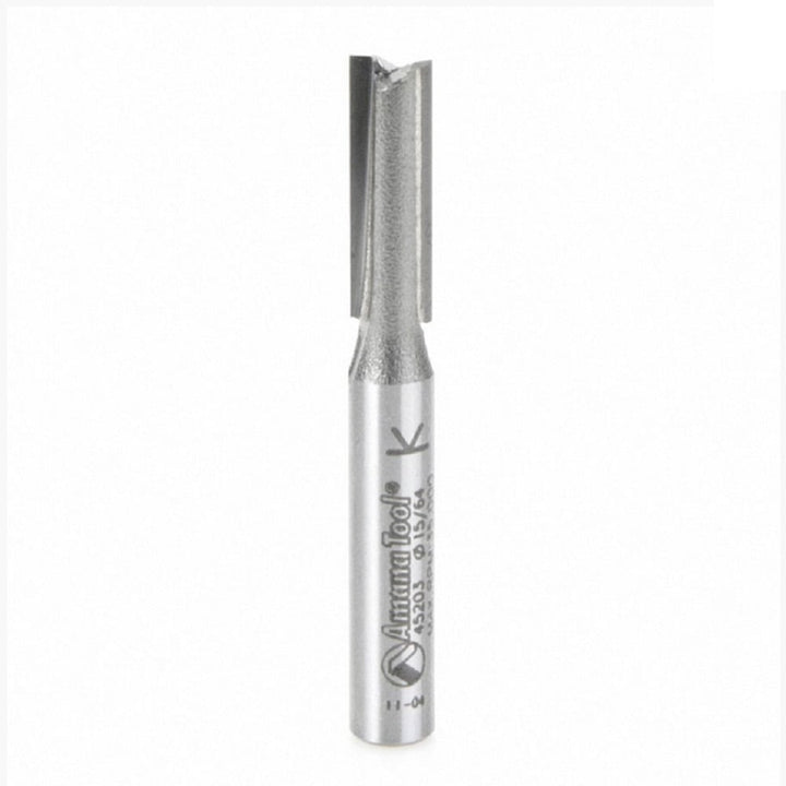 Amana Tool. Straight Plunge Router Bit | 2 Flute | Various Dia x 3⁄4 x 1⁄4" Shank | 45203 