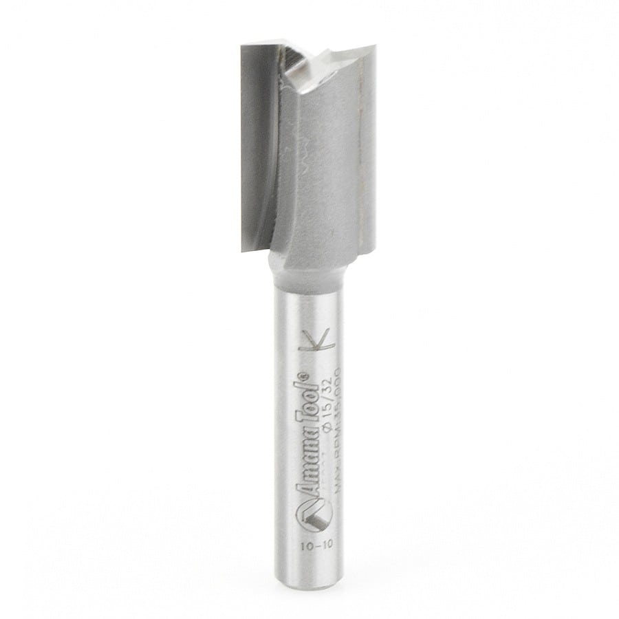 Straight Plunge Metric Router Bit | 2 Flute | 12mm Dia x 3⁄4 x 1⁄4