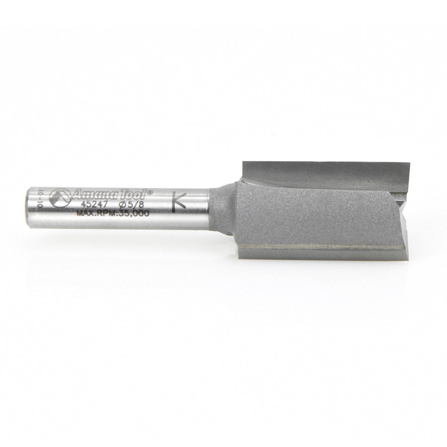 Amana Tool. Straight Plunge Router Bit | 2 Flute | Various Dia x 1" x 1⁄4 Shank | 45247 