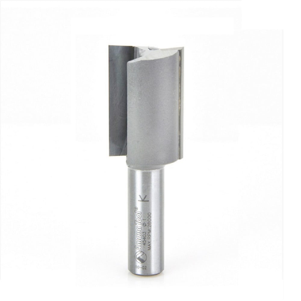 Amana Tool. Straight Plunge Router Bit | 2 Flute | Various Dia x 1 1⁄2 x 1⁄2" Shank | 45403