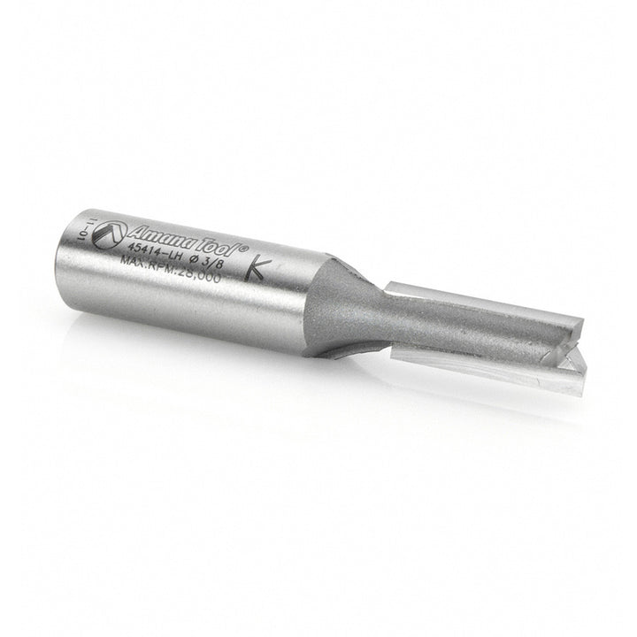 Amana Tool. Left Hand Straight Plunge Router Bit | 2 Flute | Various Dia x 1" x 1⁄2 Shank | 45414-LH 