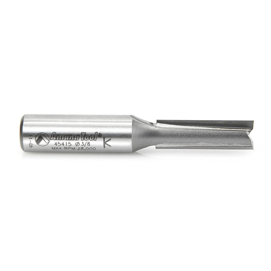 Amana Tool. Straight Plunge Router Bit | 2 Flute | Various Dia x 1 1⁄4 x 1⁄2" Shank | 45415 