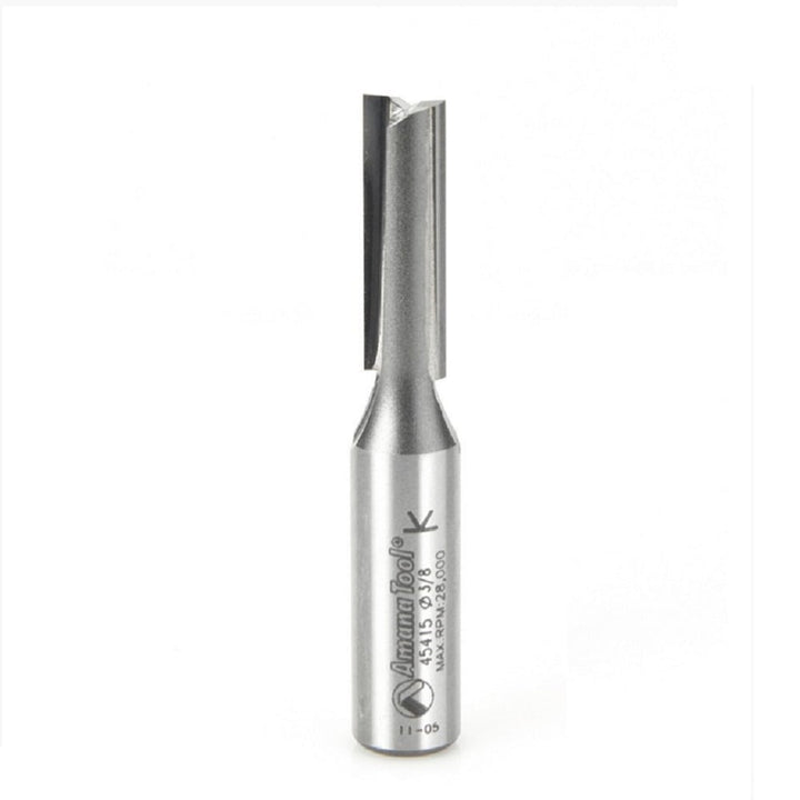 Amana Tool. Straight Plunge Router Bit | 2 Flute | Various Dia x 1 1⁄4 x 1⁄2" Shank | 45415 