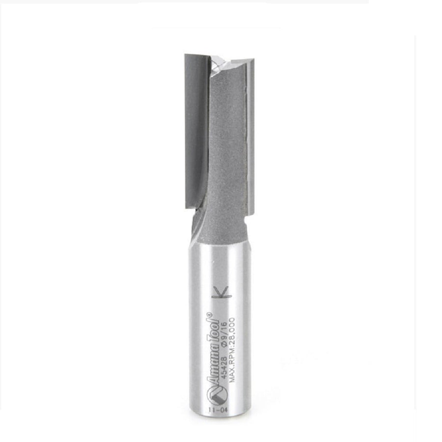 Amana Tool. Straight Plunge Router Bit | 2 Flute | Various Dia x 1 1⁄4 x 1⁄2" Shank | 45428 