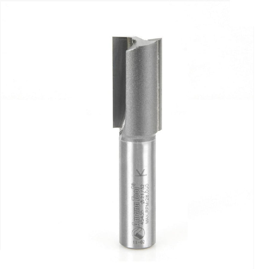 Amana Tool. Straight Plunge Router Bit | 2 Flute | Various Dia x 1 1⁄4 x 1⁄2" Shank | 45435 