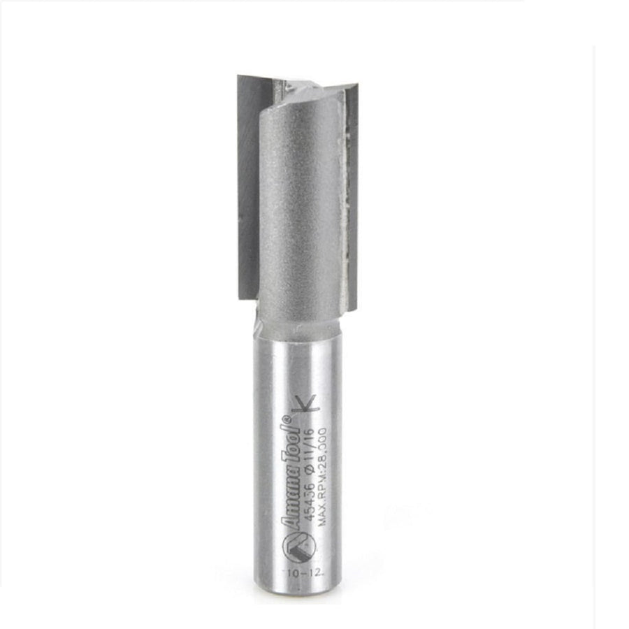 Amana Tool. Straight Plunge Router Bit | 2 Flute | Various Dia x 1 1⁄4 x 1⁄2" Shank | 45436 