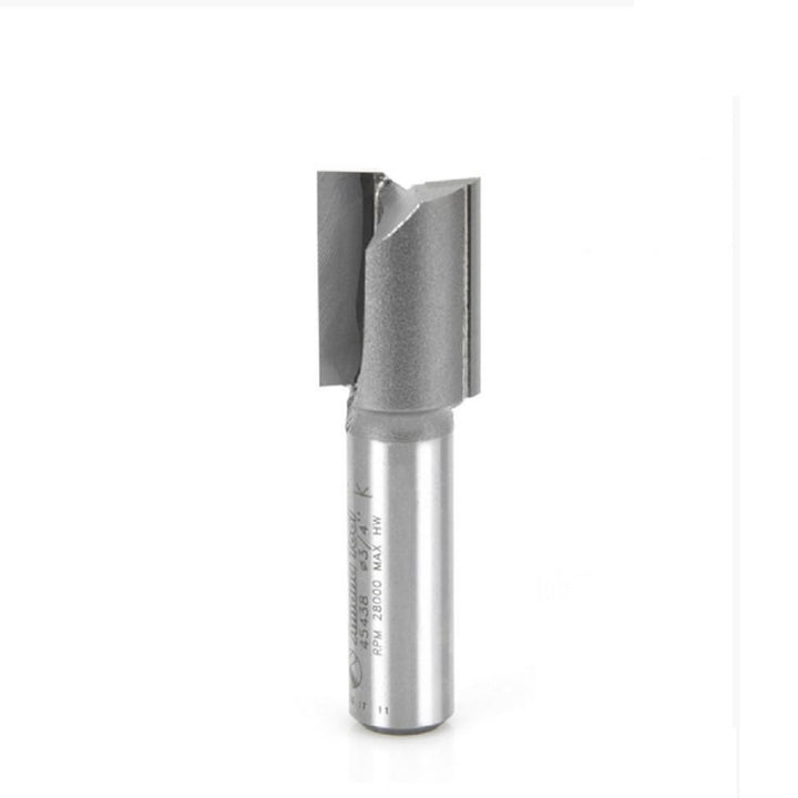 Amana Tool. Straight Plunge Router Bit | 2 Flute | Various Dia x 1" x 1⁄2 Shank | 45438