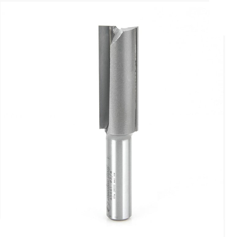 Amana Tool. Straight Plunge Router Bit | 2 Flute | Various Dia x 2" x 1⁄2 Shank | 45441 