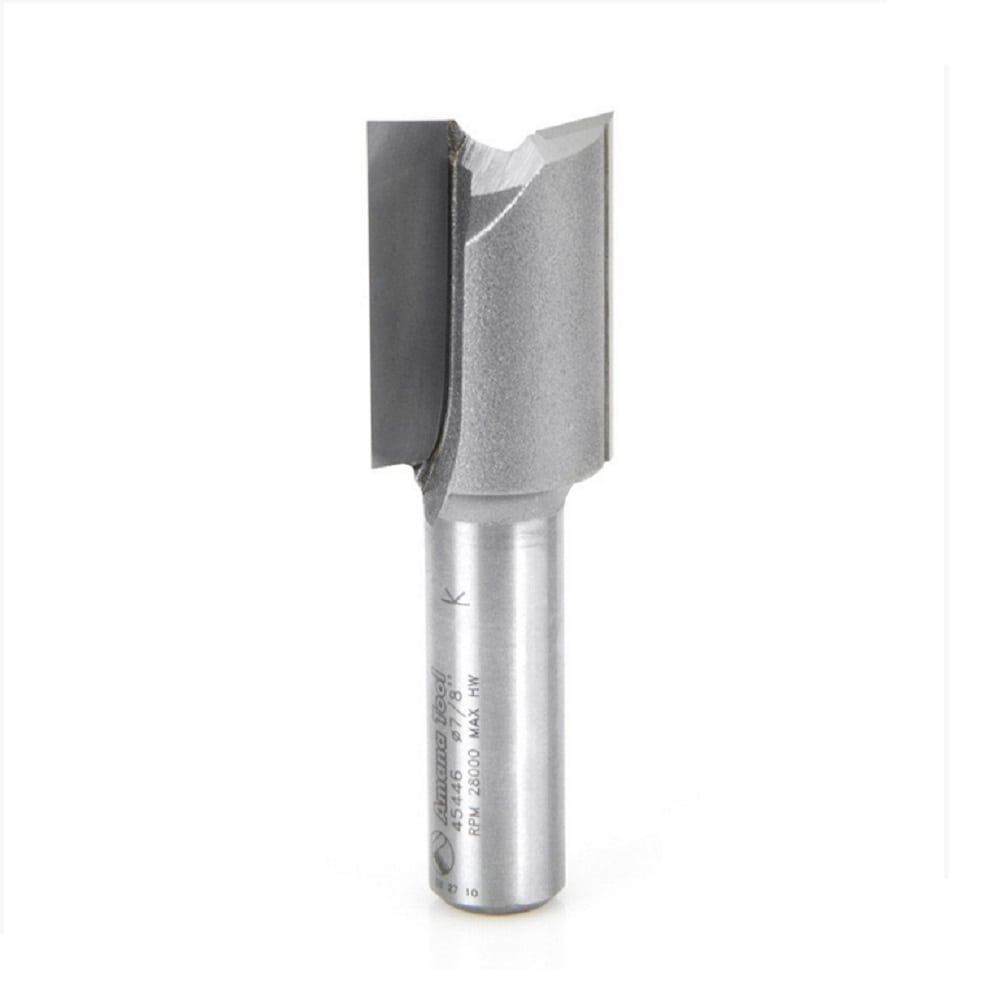 Amana Tool. Straight Plunge Router Bit | 2 Flute | Various Dia x 1 1⁄4 x 1⁄2" Shank | 45446 