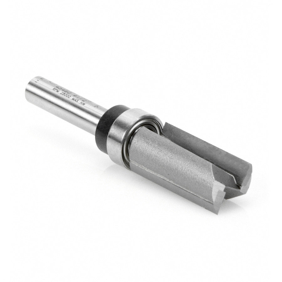 Amana Tool. Flush Trim Plunge Router Bit | Various Dia x 1" x 1⁄4 Shank with Upper BB | 45460 