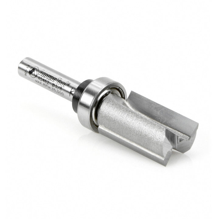 Amana Tool. Flush Trim Plunge Router Bit | Various Dia x 1" x 1⁄4 Shank with Upper BB | 45462 