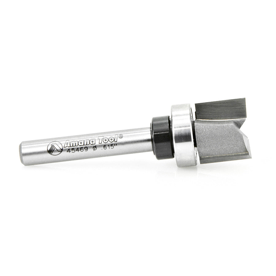 Amana Tool. Flush Trim Plunge Router Bit | .615 Dia x 1⁄2 x 1⁄4" Shank | Keller | 45469 