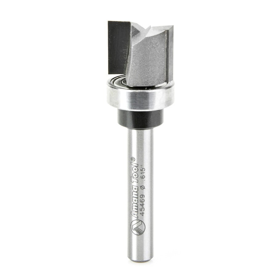 Amana Tool. Flush Trim Plunge Router Bit | .615 Dia x 1⁄2 x 1⁄4" Shank | Keller | 45469 