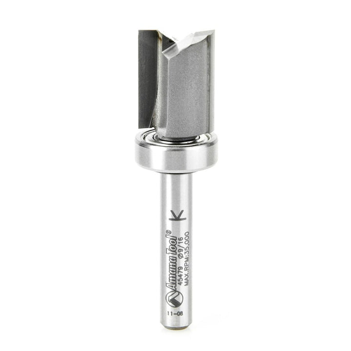 Amana Tool. Flush Trim Plunge Router Bit | Various Dia x 3⁄4 x 1⁄4 Shank | Keller | 45479 