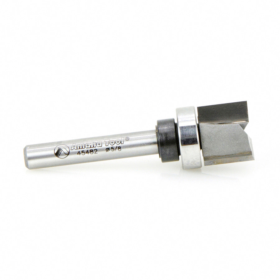 Amana Tool. Flush Trim Plunge Router Bit | Various Dia x 1⁄2 x 1⁄4 Shank with Upper BB | 45482 