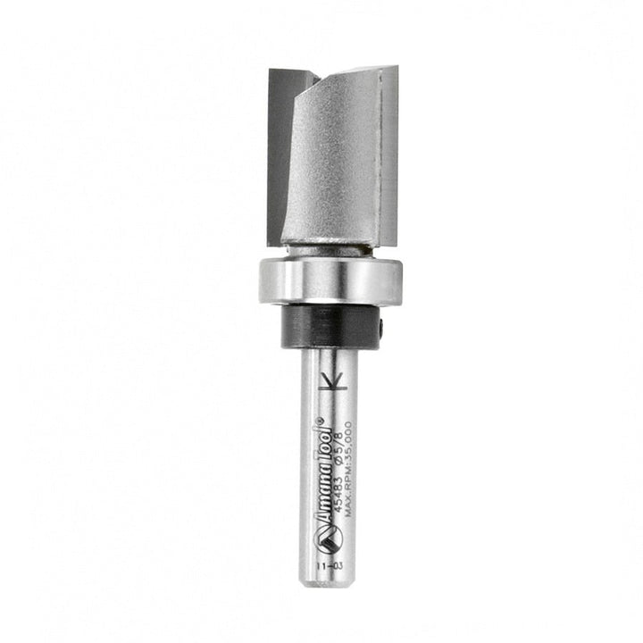 Amana Tool. Flush Trim Plunge Router Bit | Various Dia x 3⁄4 x 1⁄4 Shank with Upper BB | 45483 