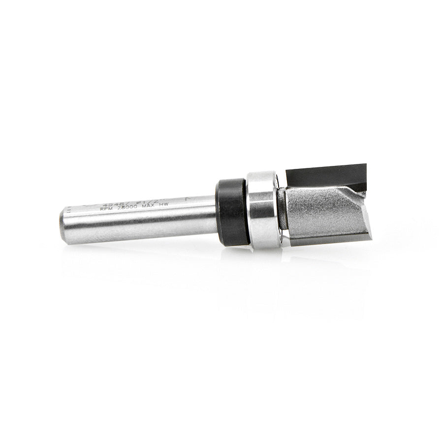 Amana Tool. Flush Trim Plunge Router Bit | Various Dia x 1⁄2 x 1⁄4 Shank with Upper BB | 45487 