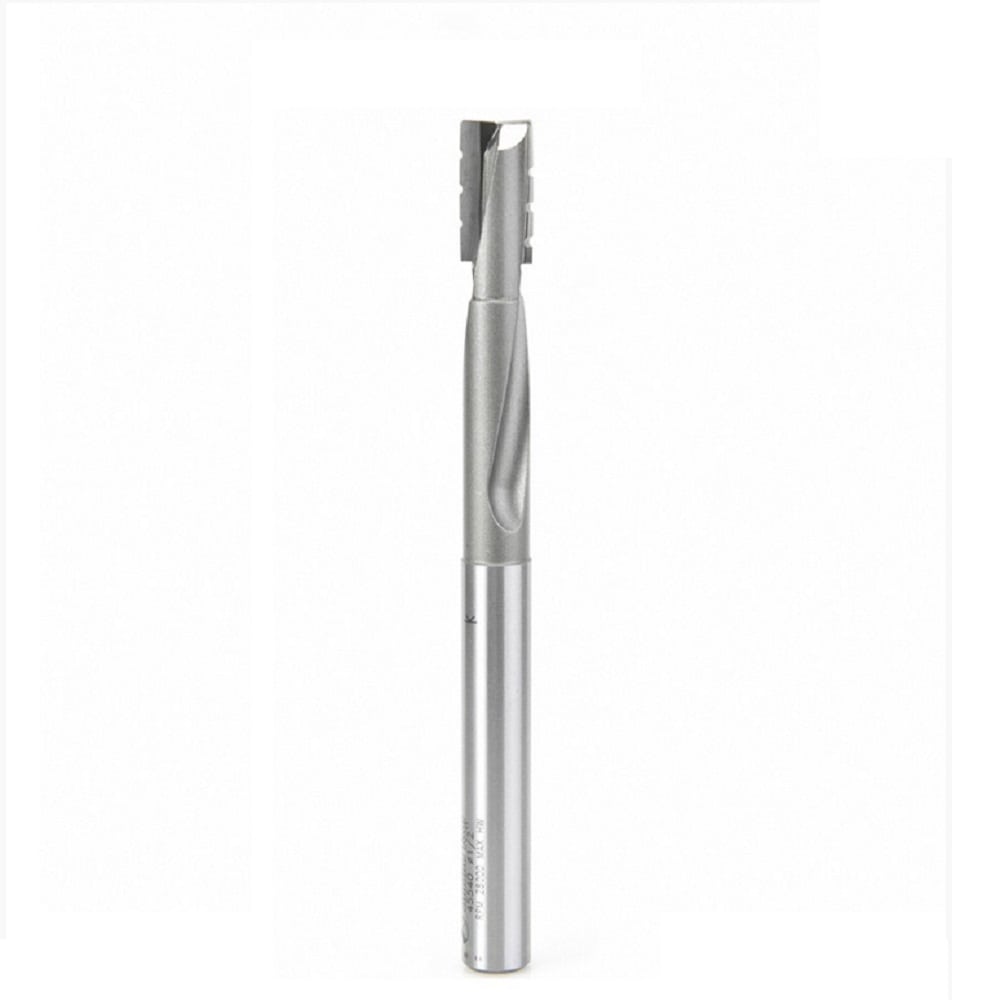 Amana Tool. Mortising Straight Plunge Router Bit | 2 Flute | Various Dia x 1 x 1⁄2"Shank | 45540 