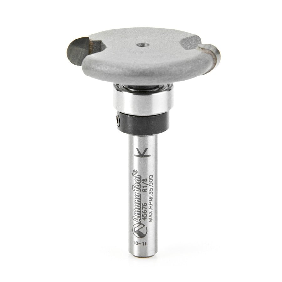 Rounded Dedicated Cutter Router Bit | 1⁄8 Radius x 1 1⁄4 Dia x 1⁄4 x 1 ...