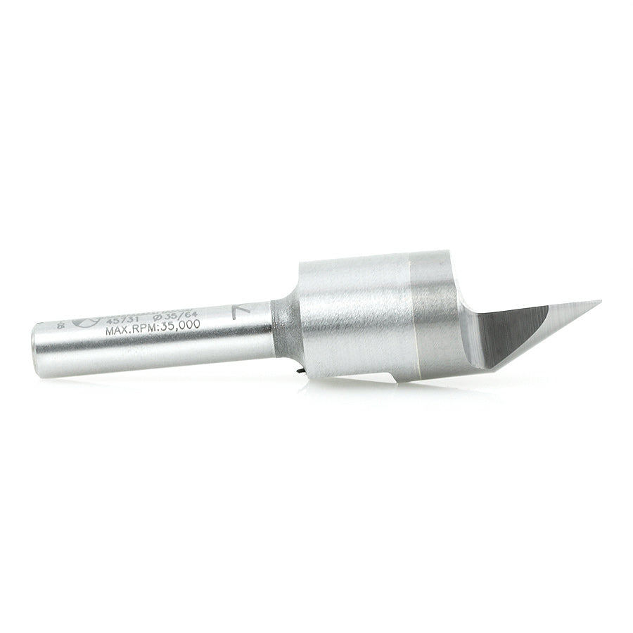 Amana Tool. Signmaking & Lettering Router Bit | 60°x 9⁄16 Dia x 7⁄16 x 1⁄4" Shank | 45731 