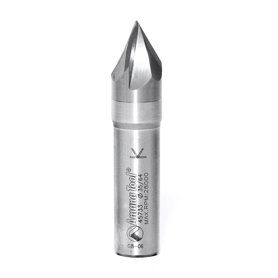 Signmaking & Lettering Router Bit | 60°x 9⁄16 Dia x 7⁄16 x 1⁄2