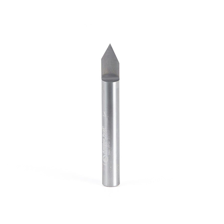 Amana Tool. Engraving Router Bit | 60°x 0.005 Tip Width x 1⁄4 Shank | 45760 