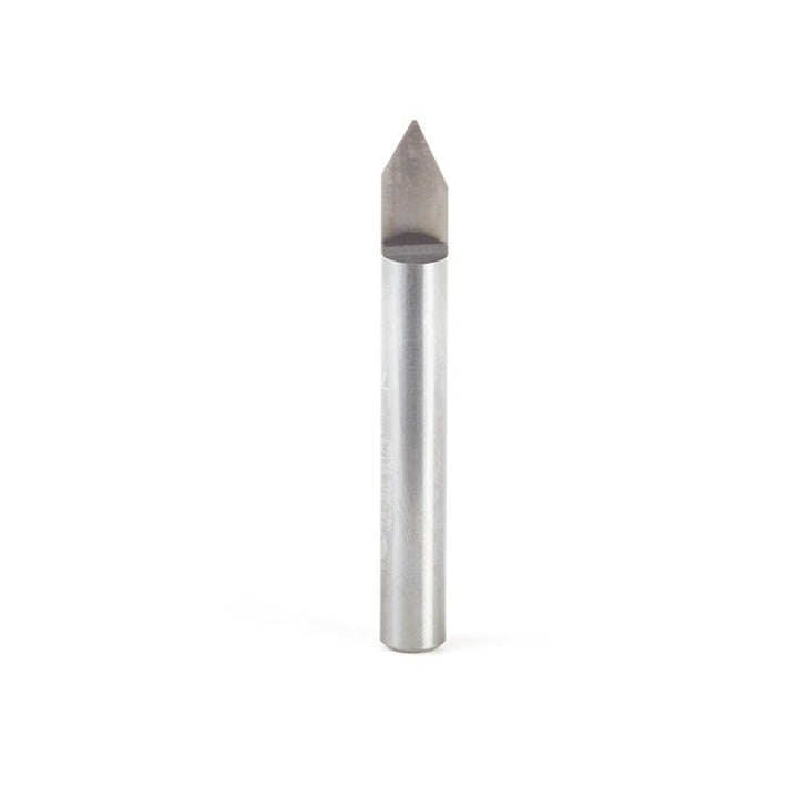 Amana Tool. Engraving Router Bit | 60°x 0.020 Tip Width x 1⁄4 Shank | 45763