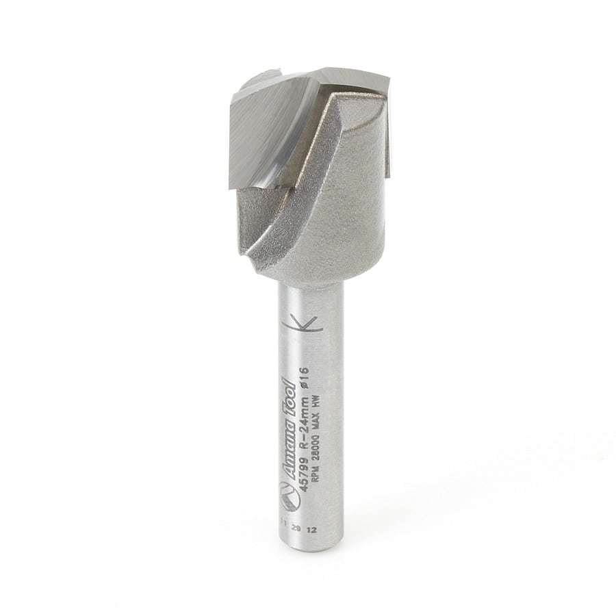 Amana Tool. Double Edge Folding Rectangular Groove (ACM) Router Bit | 15⁄16 Radius x 7⁄16 x 5⁄8 Dia x 1⁄4" Shank | 45799 