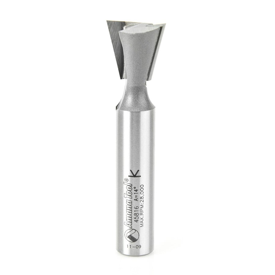 Dovetail Router Bit | 14°x 3⁄4 Dia x 3⁄4 x 1⁄2