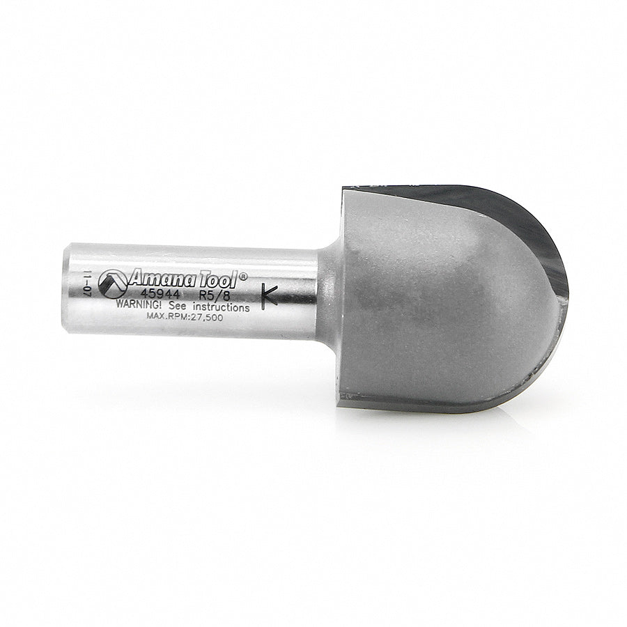 Core Box Router Bit | 5⁄8 Radius x 1 1⁄4 Dia x 1 1⁄4 x 1⁄2