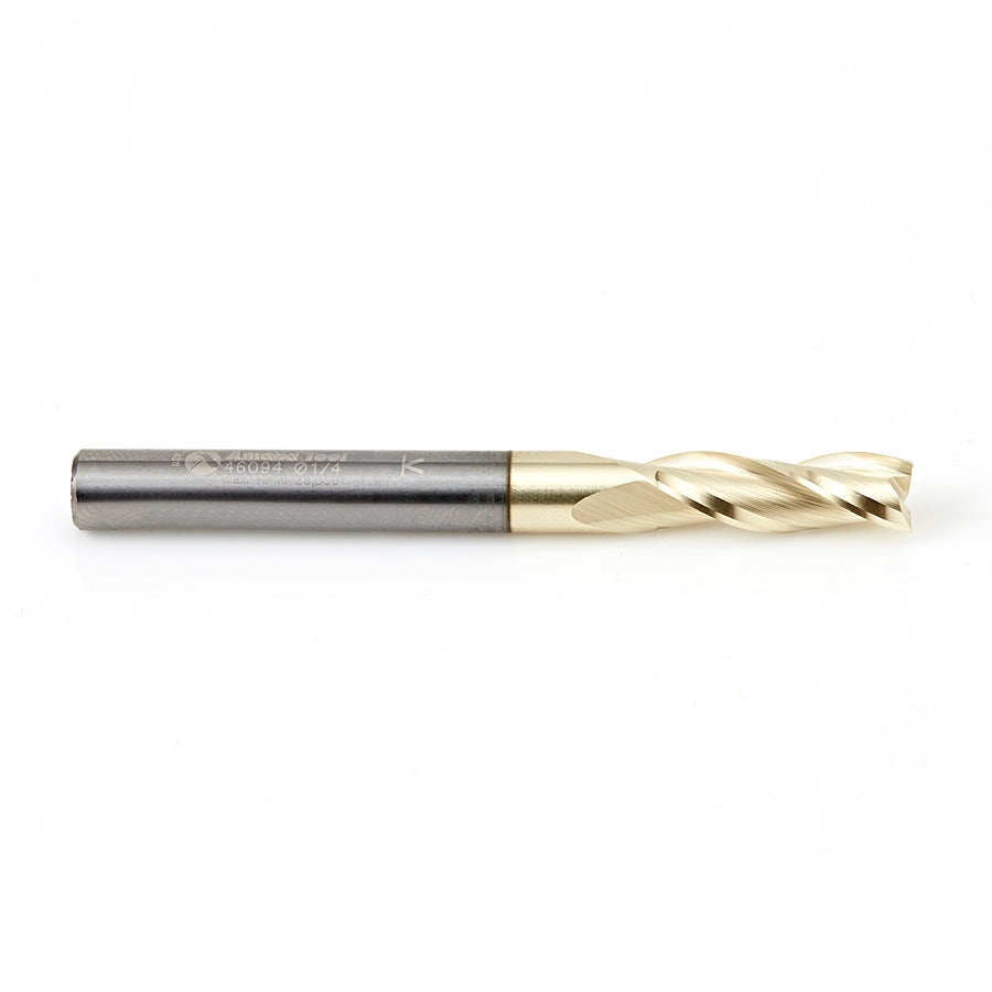 Amana Tool. Spiral Composite Up-Cut CNC Router Bit | 1⁄4 Dia x 3⁄4 x 1⁄4 Shank x 2 1⁄2" Long | 46094 