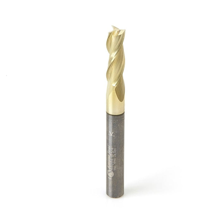 Amana Tool. Spiral Composite Up-Cut CNC Router Bit | 1⁄4 Dia x 3⁄4 x 1⁄4 Shank x 2 1⁄2" Long | 46094 