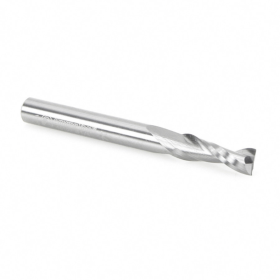 Amana Tool. Solid Carbide Spiral Plunge Up-Cut CNC Router Bit | 2 Flute