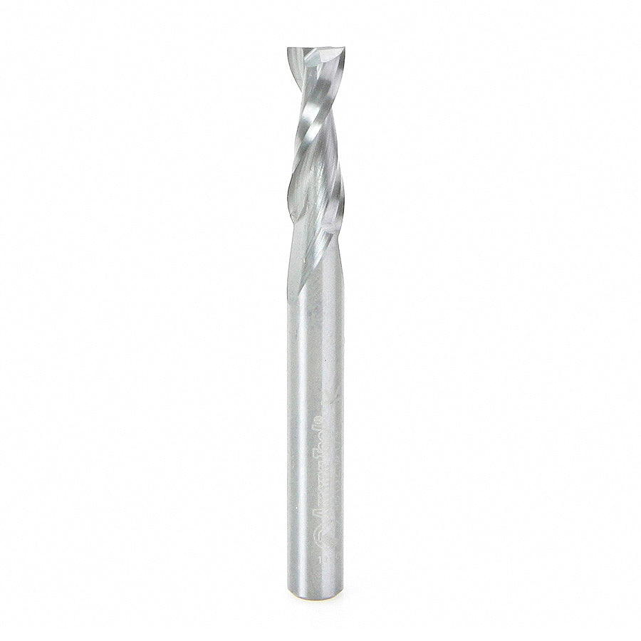 Amana Tool. Solid Carbide Spiral Plunge Up-Cut CNC Router Bit | 2 Flute