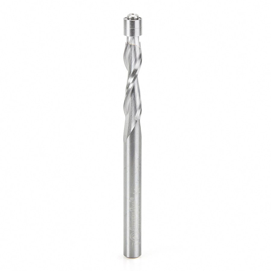 Amana Tool. UltraTrim Spiral Router Bit | 1⁄4 Dia x 1 x 1⁄4"Shank | Up-Cut | 46197 