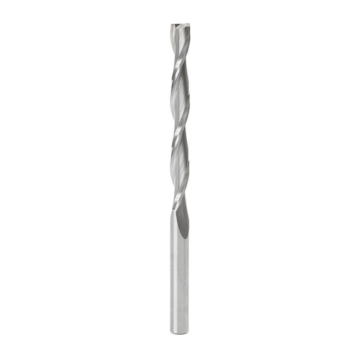 Amana Tool. Flat Bottom Spiral CNC Router Bit | 3⁄8 Dia x 3 1⁄2 x 3⁄8 Shank x 6" Long | 46278 