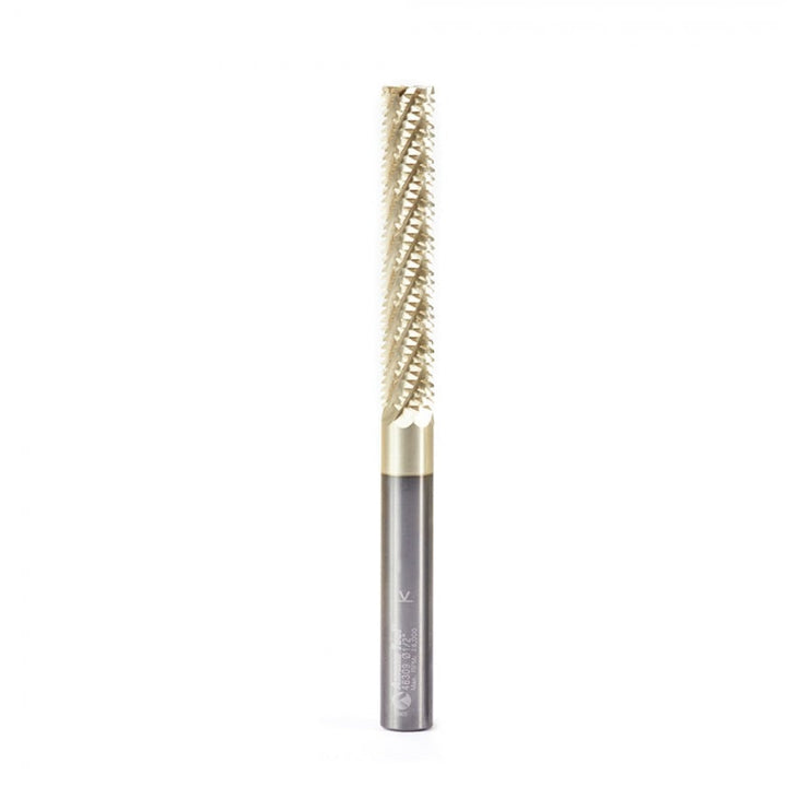 Amana Tool. Spiral Compression CNC Router Bit | 1⁄2 Dia x 3 x 1⁄2 Shank x 3" Long | 46309