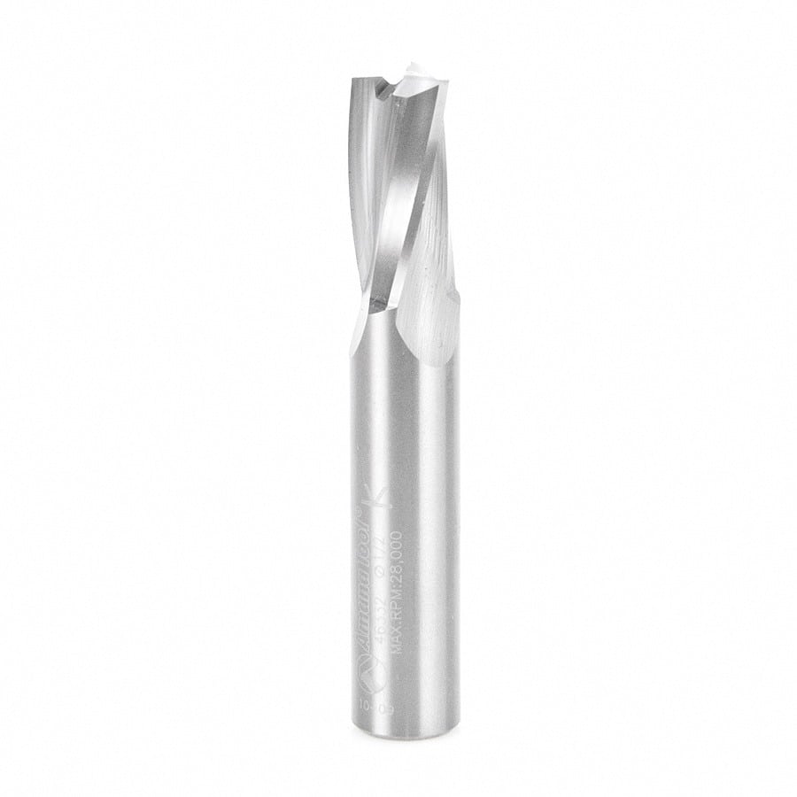 Slow Spiral Flute Plunge Router Bit | 3⁄8 Dia x 1