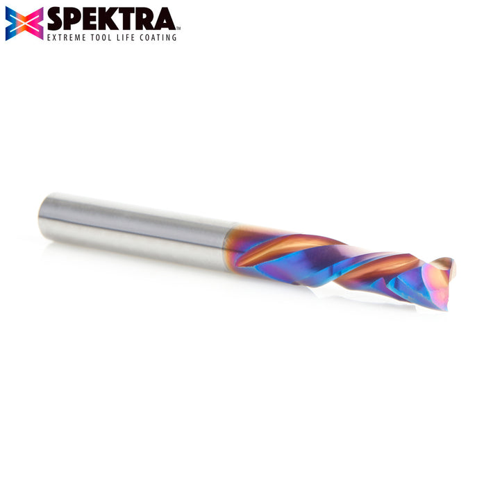 Amana Tool. Solid Carbide Spektra™ CNC Insert Knife | Compression Spiral 1⁄4 Dia x 7⁄8 x 1⁄4 Inch Shank | 46700-K 