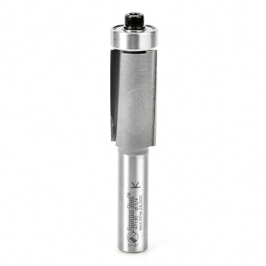 Amana Tool. 3 Degree Shear Router Bit | 3⁄4 Dia x 1 1⁄2 x 1⁄2"Shank | Up-Shear | 47130 