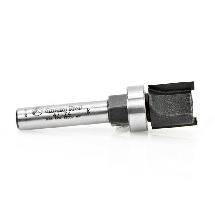 Amana Tool. EZ-Change Bevel⁄Tapered Replaceable Head Router Bit | 1⁄2 Dia x 1⁄2 x 1⁄4"Shank | 47174 