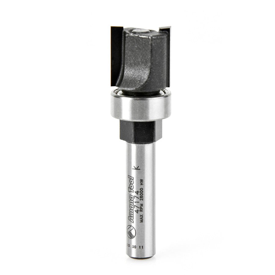 Amana Tool. EZ-Change Bevel⁄Tapered Replaceable Head Router Bit | 1⁄2 Dia x 1⁄2 x 1⁄4"Shank | 47174 