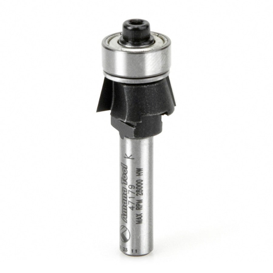 Amana Tool. EZ-Change Bevel⁄Tapered Replaceable Head Router Bit | 15°x 5⁄8 Dia x 1⁄2 x 1⁄4"Shank | 47179 