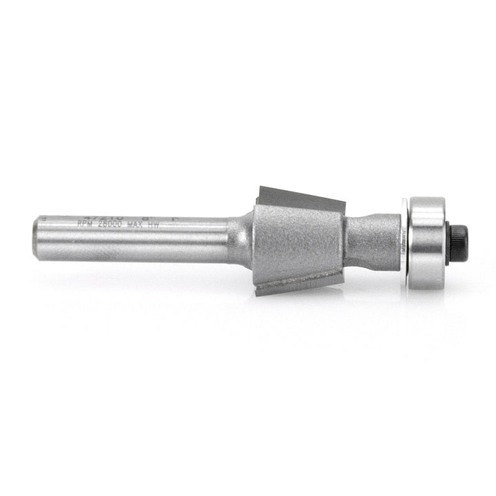 Amana Tool. Bevel Trim Router Bit | 8°x 5⁄8 Dia x 1⁄4 x 1⁄4" Shank | 47210 