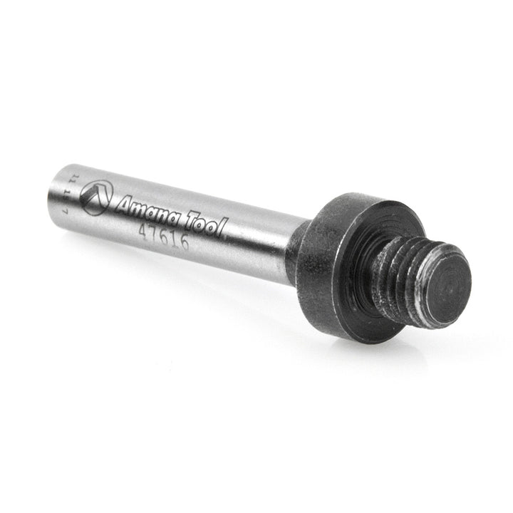 Amana Tool. Threaded Arbor for Screw Type Mortising Cutters | 5⁄16-24 NF Dia x 1⁄4 Height x 1⁄4" Shank | 47616 