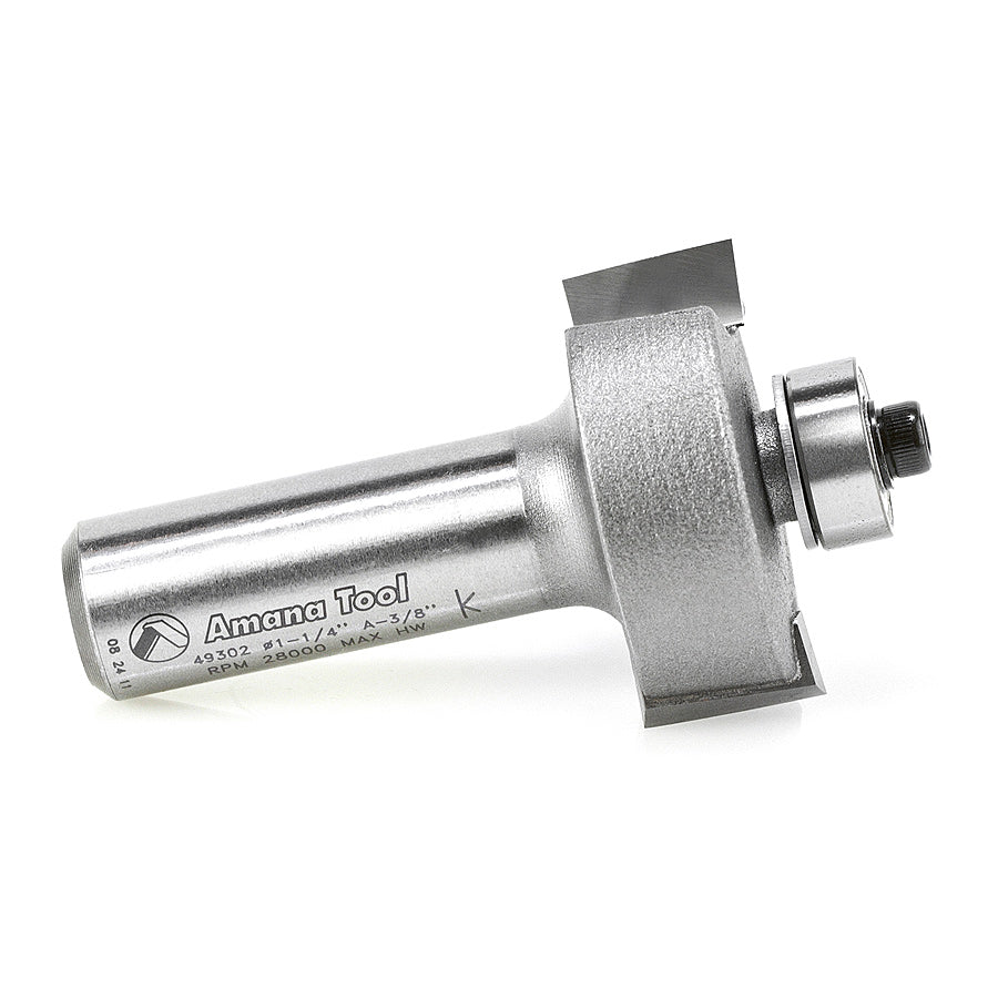 Rabbet Router Bit | 3⁄8 Depth x 1 1⁄4 Dia x 1⁄2 x 1⁄2